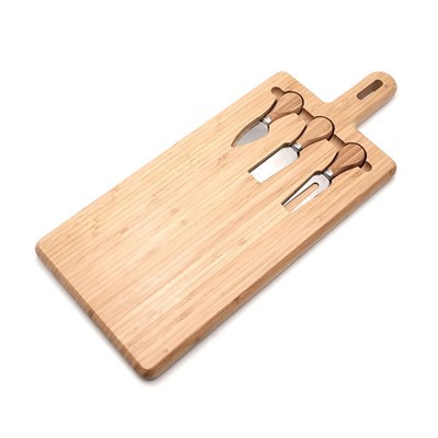 Bambusest lõikelaud käepidemega